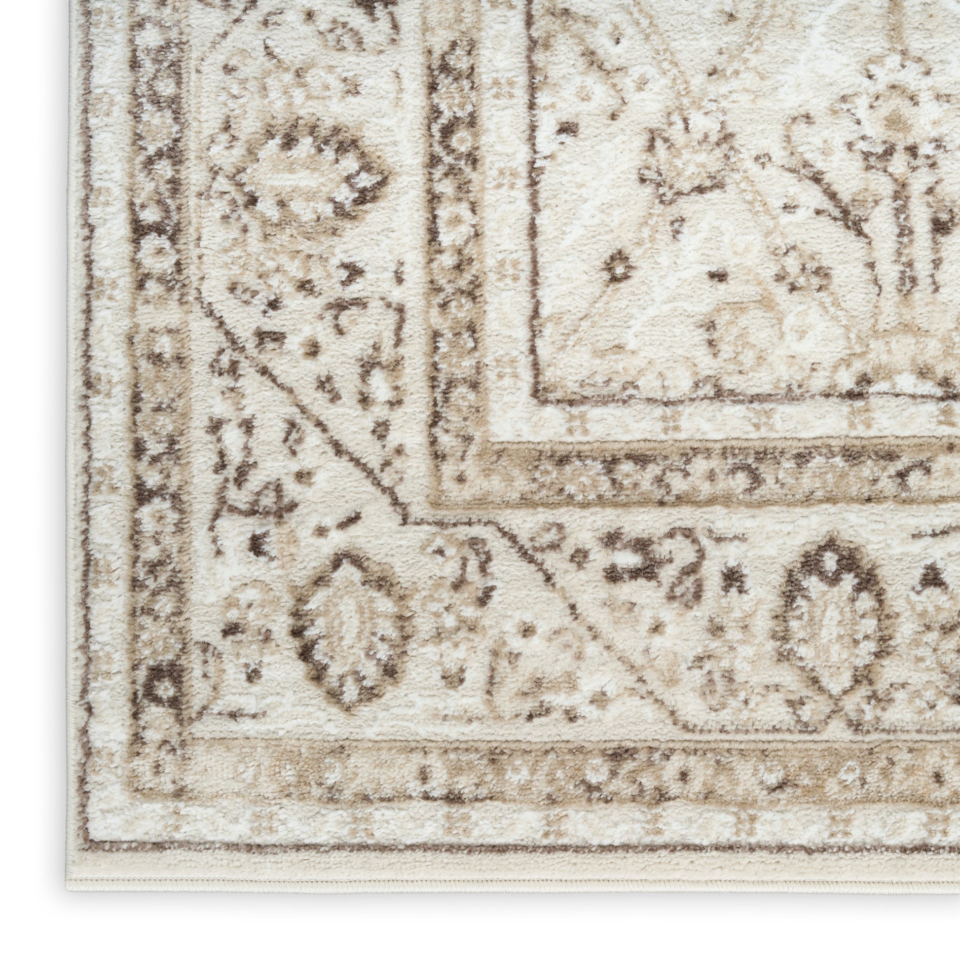 Nourison Home Dekor  Ivory Brown  Traditional