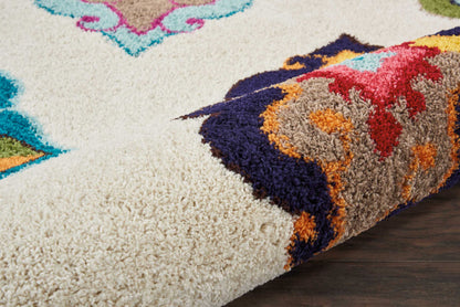 Nourison Home Nomad  Ivory Multicolor  Transitional