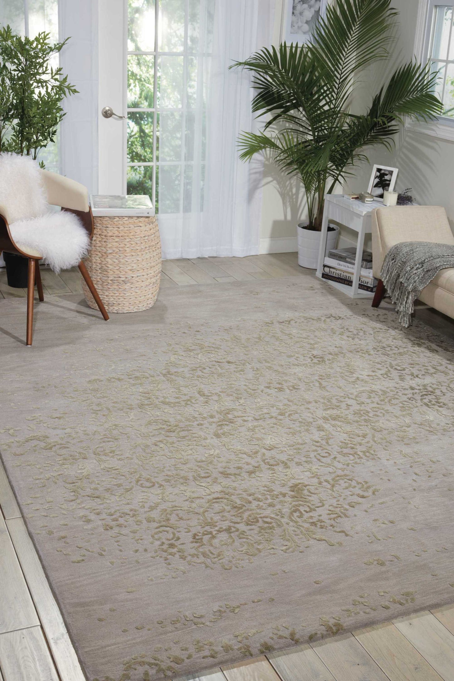 Nourison Home Opaline  Silver  Transitional