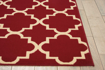 Nourison Home Grafix  Red  Transitional
