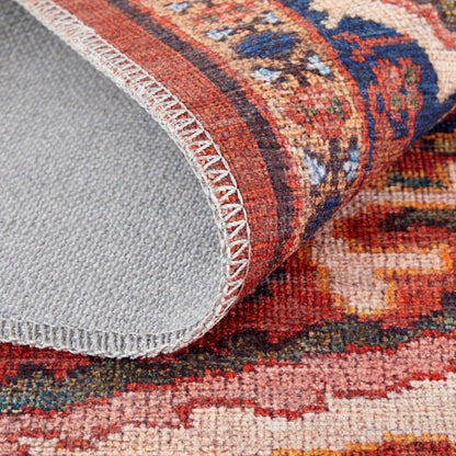 Feizy Rawlins  Red Navy Transitional/Bohemian & Eclectic/Vintage