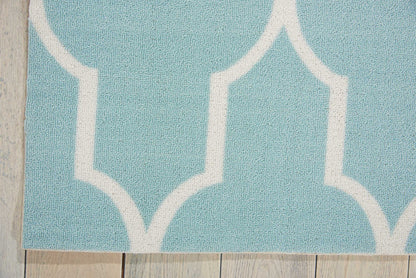 Nourison Home Home & Garden  Aqua  Transitional