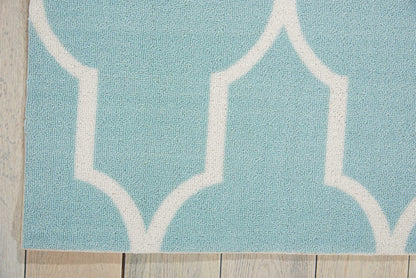 Nourison Home Home & Garden  Aqua  Transitional