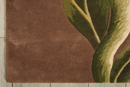 Nourison Home Tropics  Khaki  Contemporary
