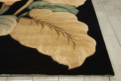 Nourison Home Tropics  Black  Contemporary