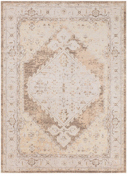 Nourison Home Astra Machine Washable ASW11 Beige Traditional Power-loomed Rug