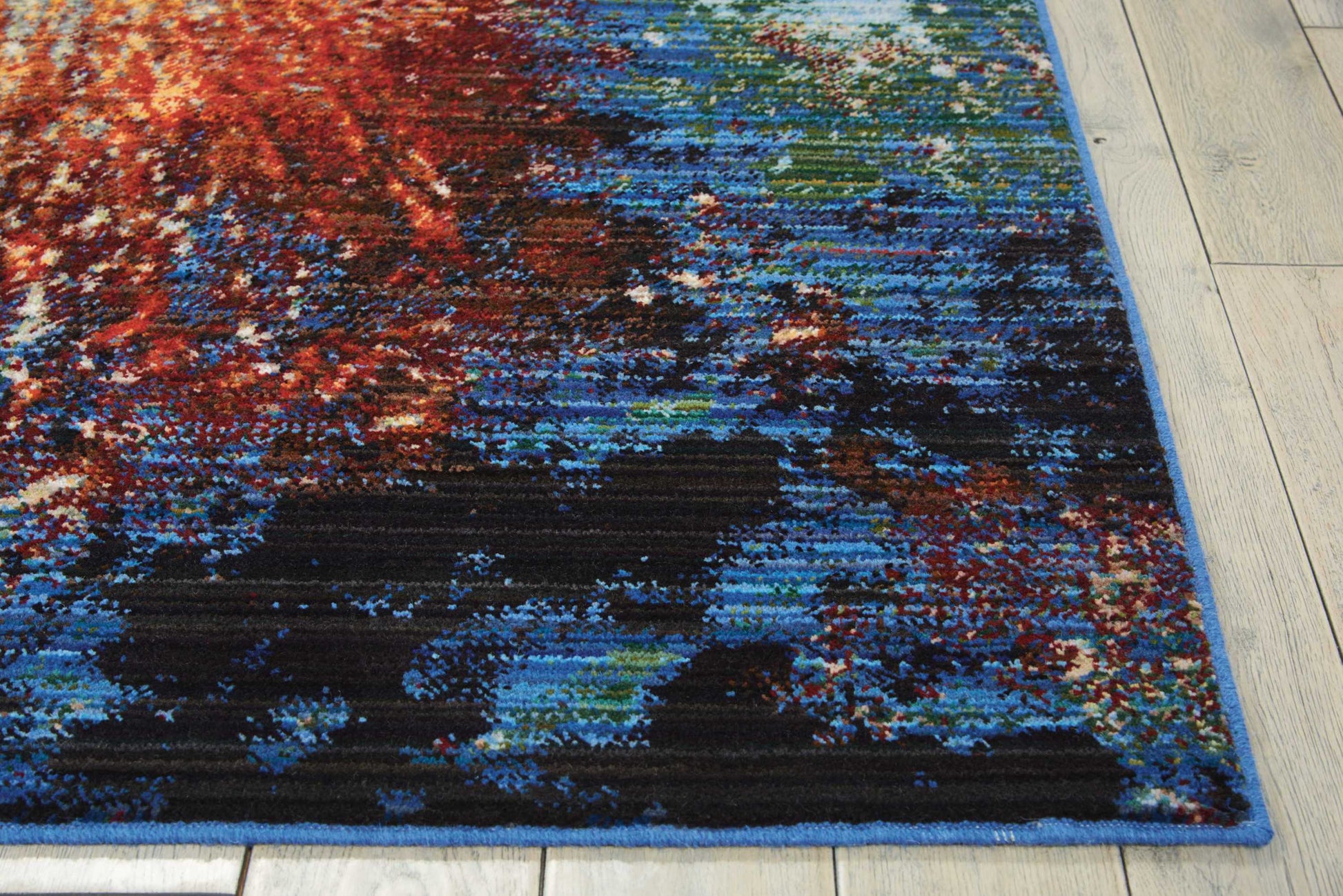 Nourison Home Chroma  Red Flare  Contemporary