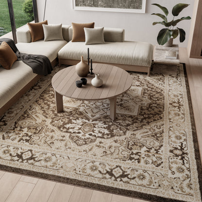 Nourison Home Dekor  Brown Ivory  Traditional