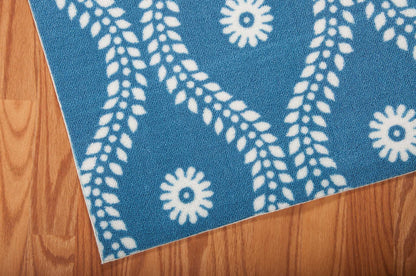 Nourison Home Home & Garden  Navy  Transitional