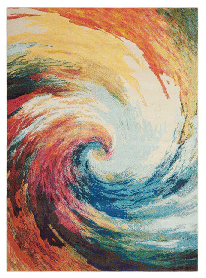Nourison Home Celestial CES07 Wave Contemporary Power-loomed Rugs