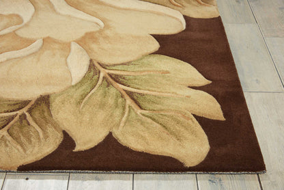 Nourison Home Tropics  Brown  Contemporary