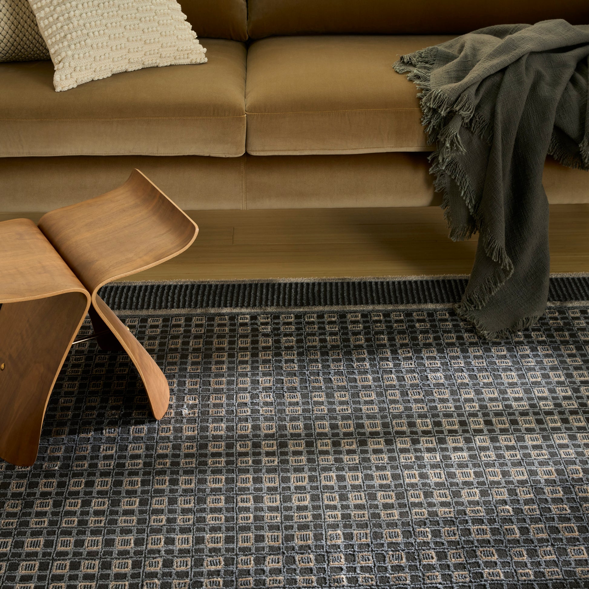 Nourison Home Nordic  Black Taupe  Contemporary