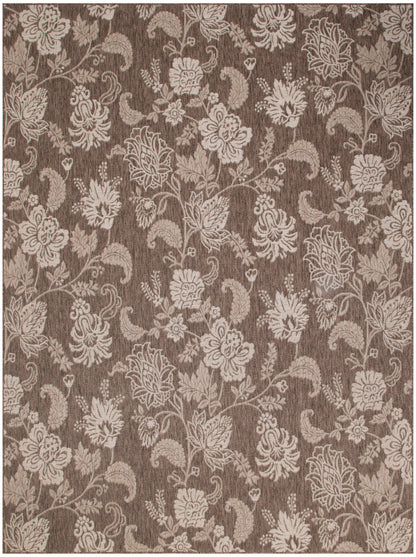 Nourison Home Garden Oasis GOA03 Mocha Contemporary Power-loomed Rug