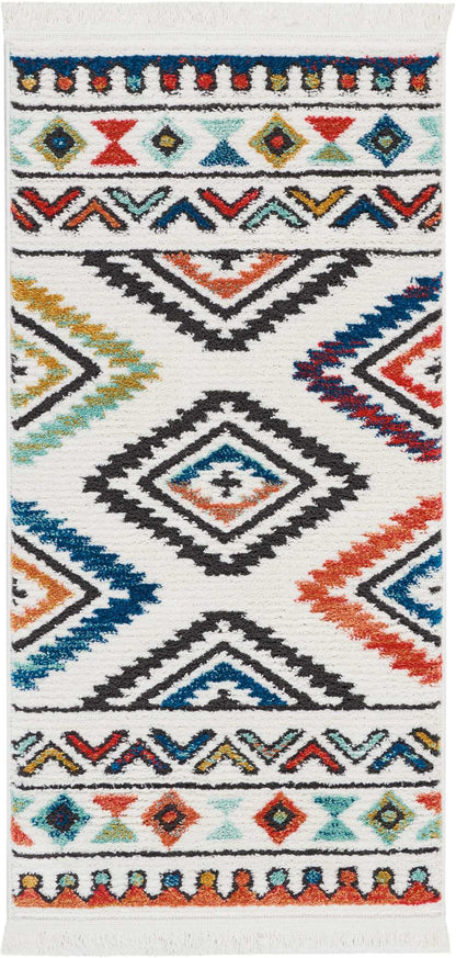 Nourison Home South Western NAV06 White Transitional Power-loomed Rug