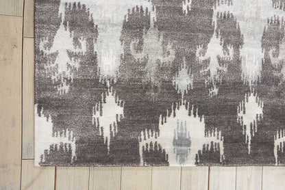 Nourison Home Silk Shadows  Grey  Transitional