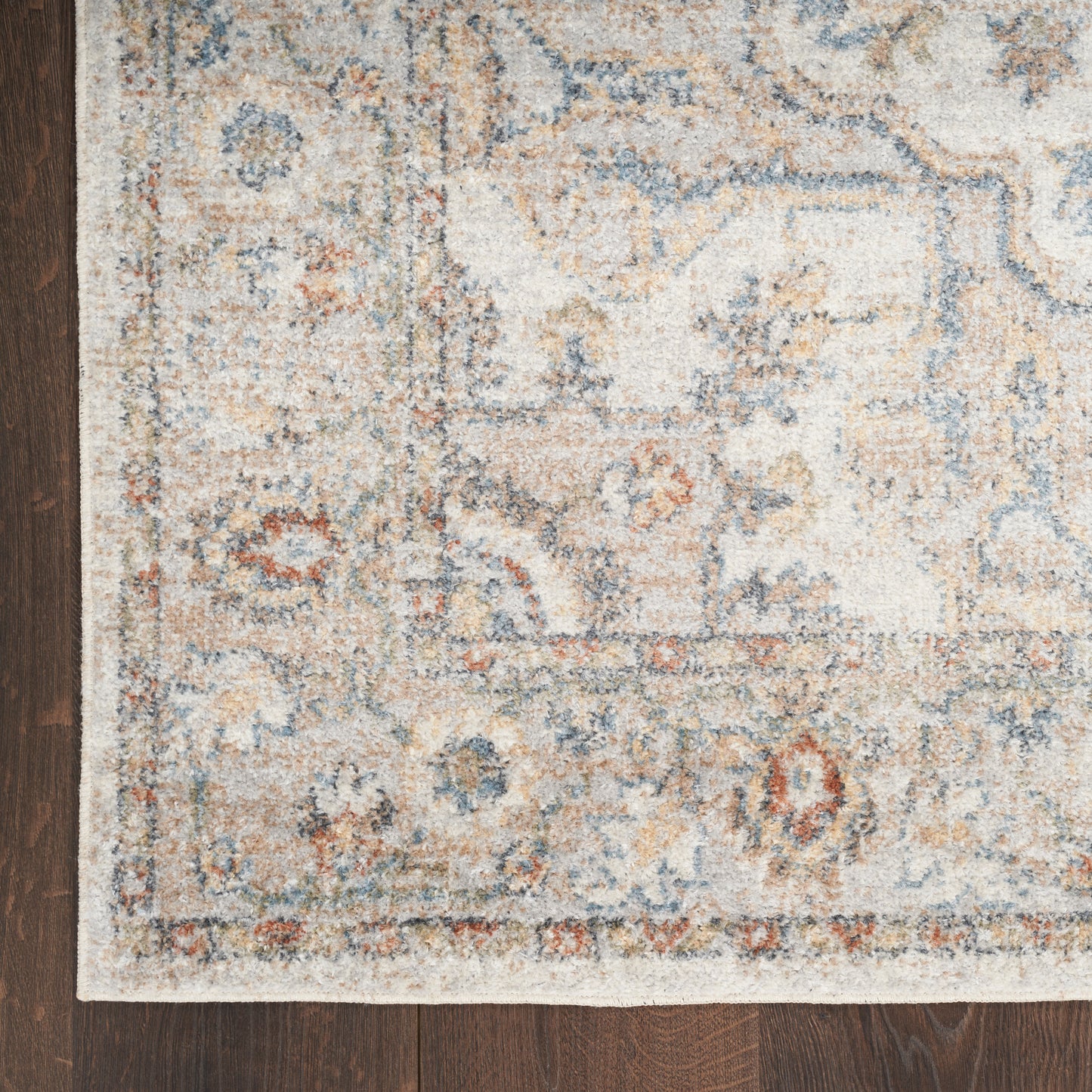 Nourison Home Astra Machine Washable  Grey Multicolor  Traditional