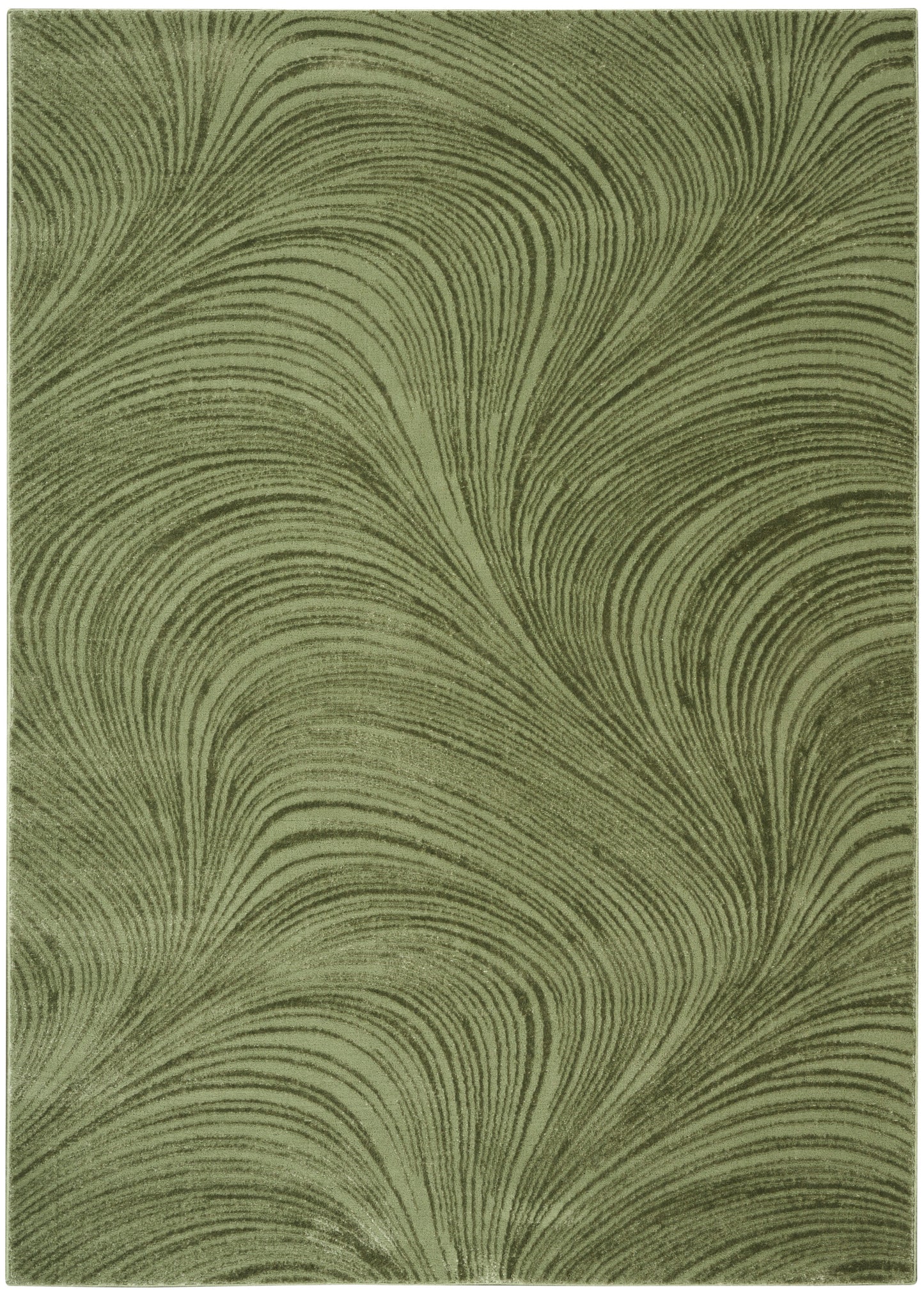 DKNY Central Park West CEP02 Green Contemporary Power-loomed Rug