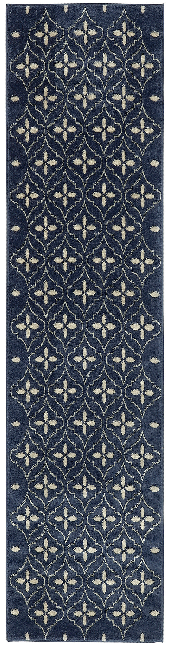 Nourison Home Nourison Essentials NRE04 Navy Ivory Contemporary Power-loomed Rug