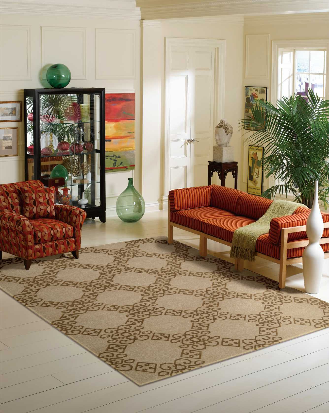 Nourison Home Ambrose  Almond  Transitional