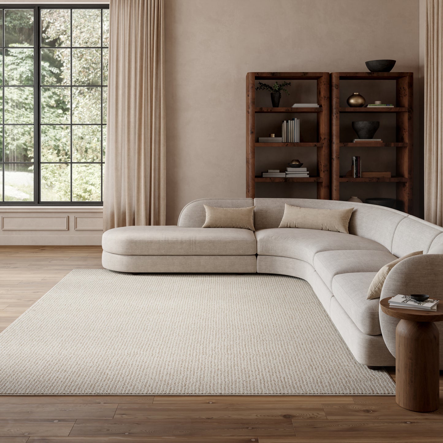 Nourison Home Natural Texture  Ivory Beige  Contemporary