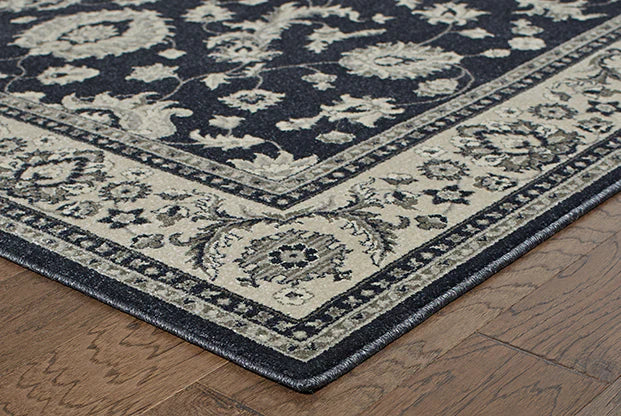 Oriental Weavers Richmond 117H3 Midnight Ivory Traditional Power-Loomed Rug