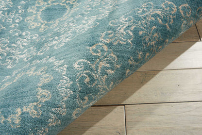 Nourison Home Tranquility  Aqua  Transitional