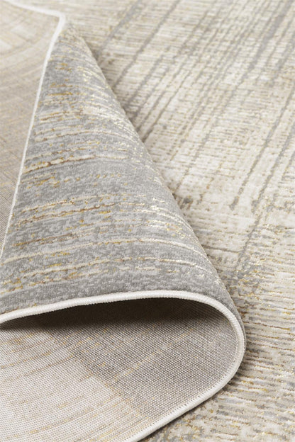 Feizy Aura 3736F Gold Beige Modern/Casual/Industrial Machine Woven Rug - Rugs - Feizy - Atlanta Designer Rugs