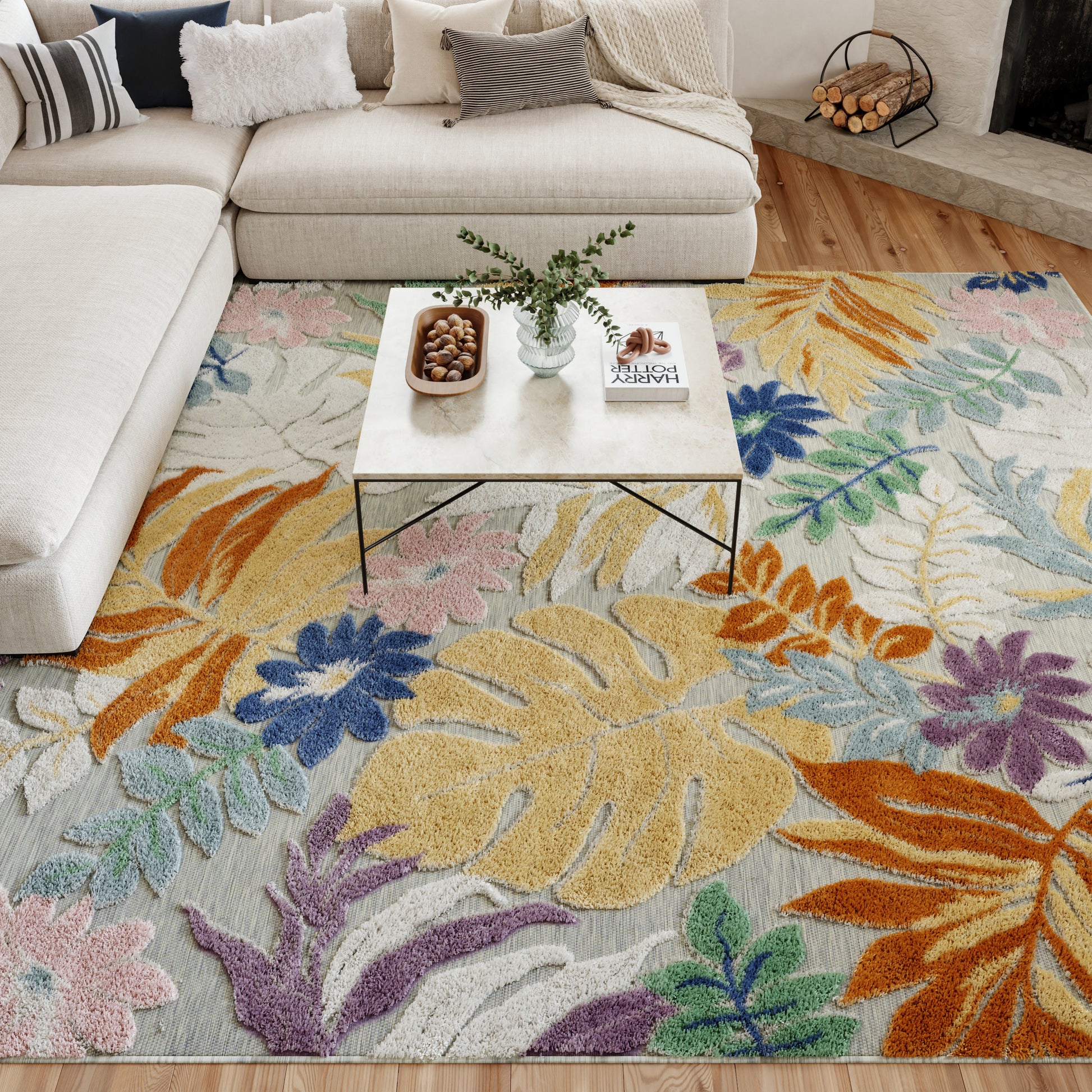 Nourison Home Suncoast  Multicolor  Contemporary