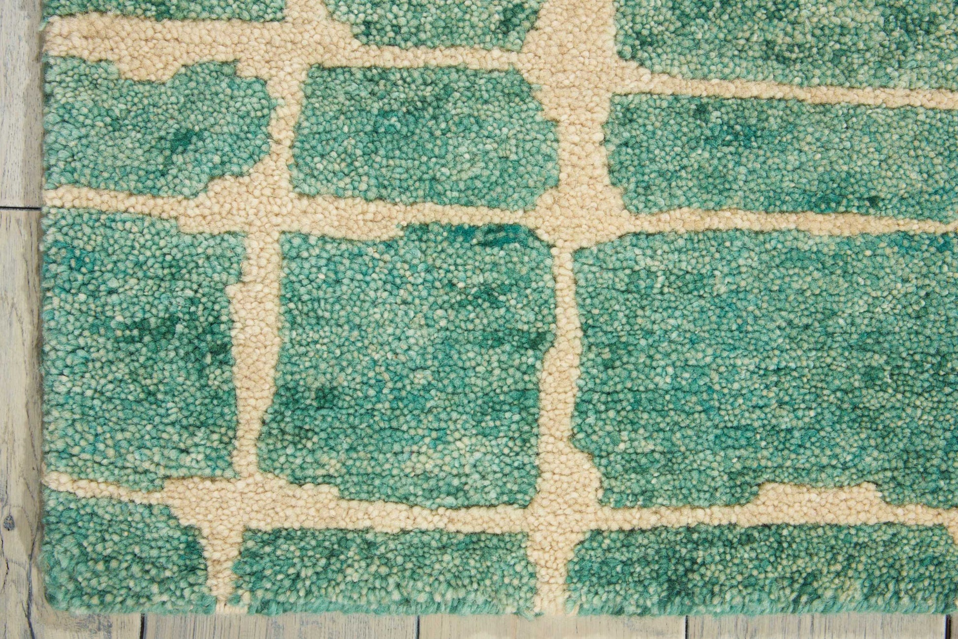 Nourison Home Tahoe Modern  Turqoise Green  Contemporary