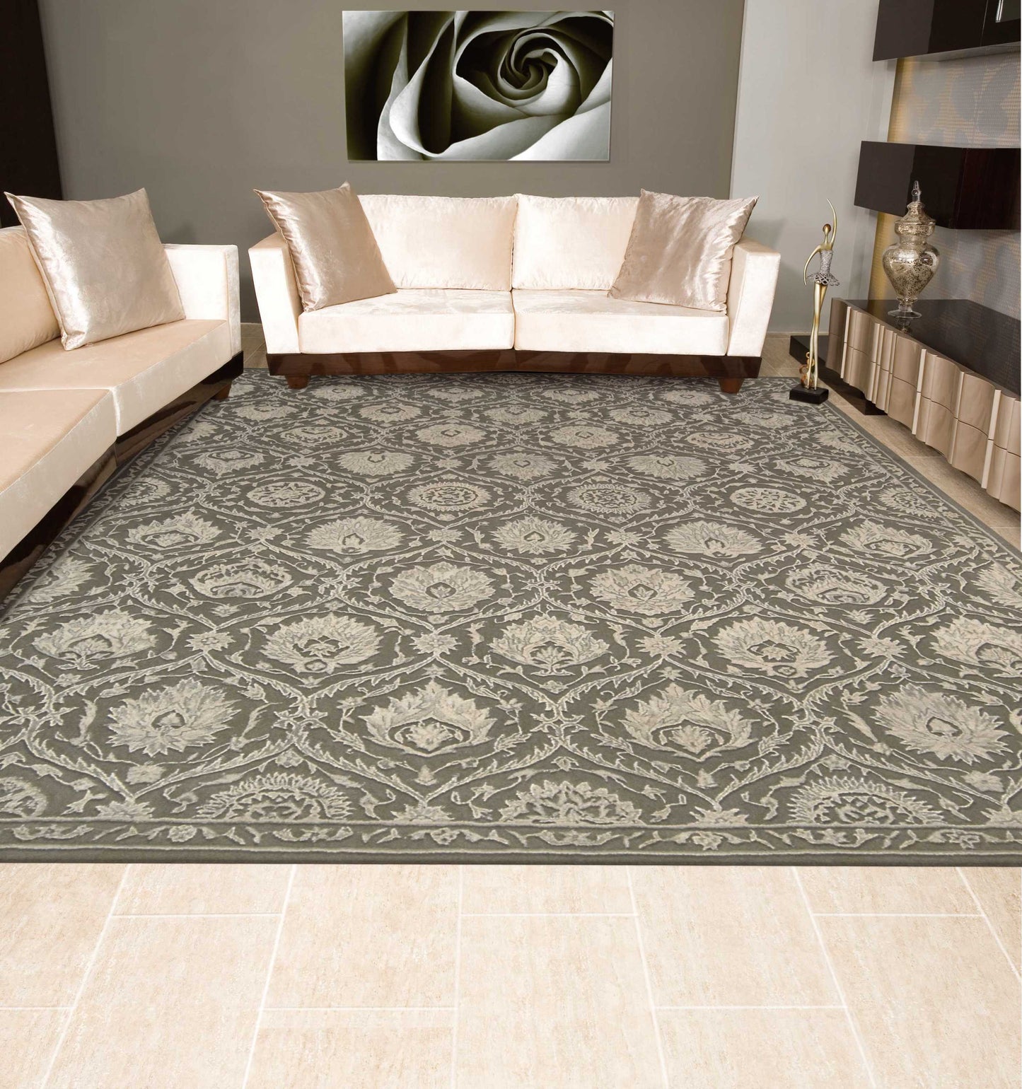 Nourison Home Regal  Cobblestone  Traditional