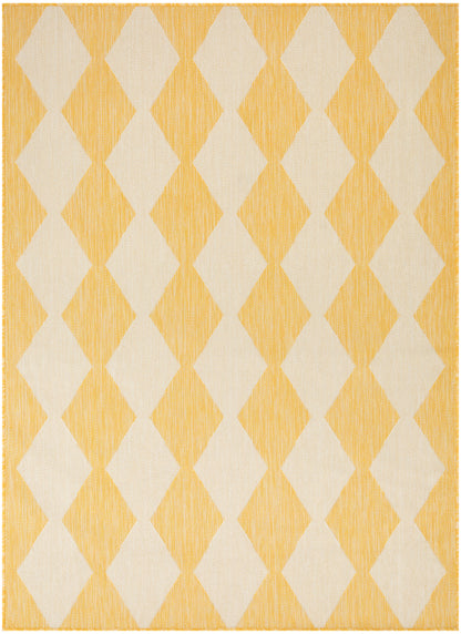 Nourison Home Positano POS04 Yellow Contemporary Power-loomed Rug