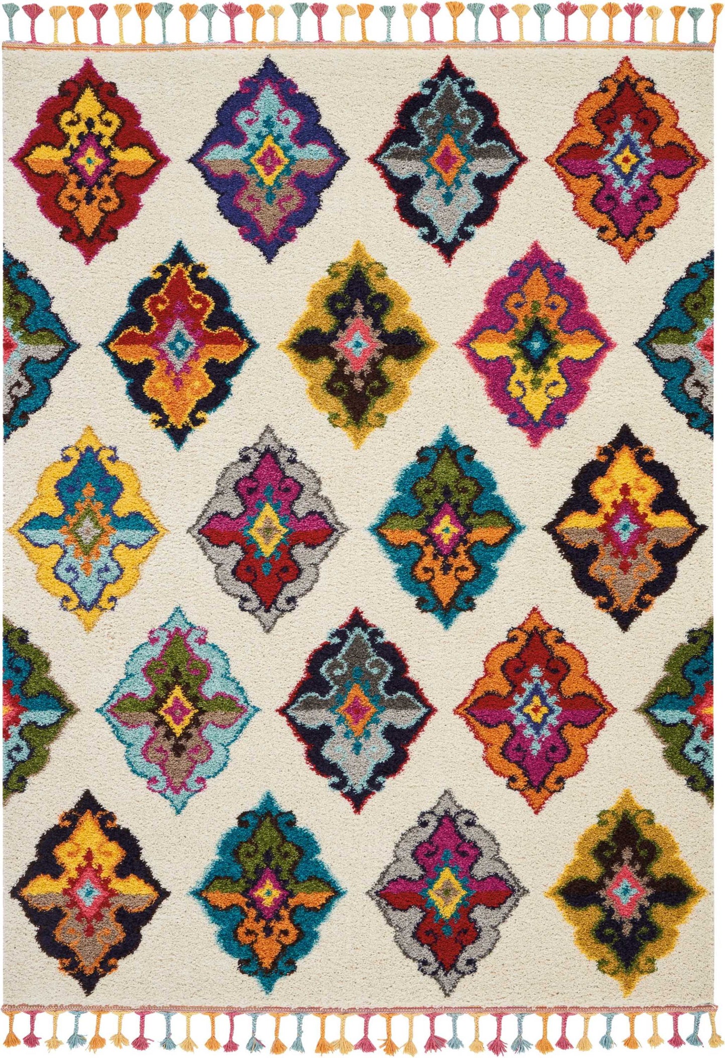Nourison Home Nomad NMD06 Ivory Multicolor Transitional Power-loomed Rug