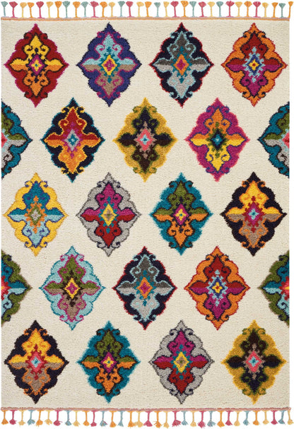 Nourison Home Nomad NMD06 Ivory Multicolor Transitional Power-loomed Rug