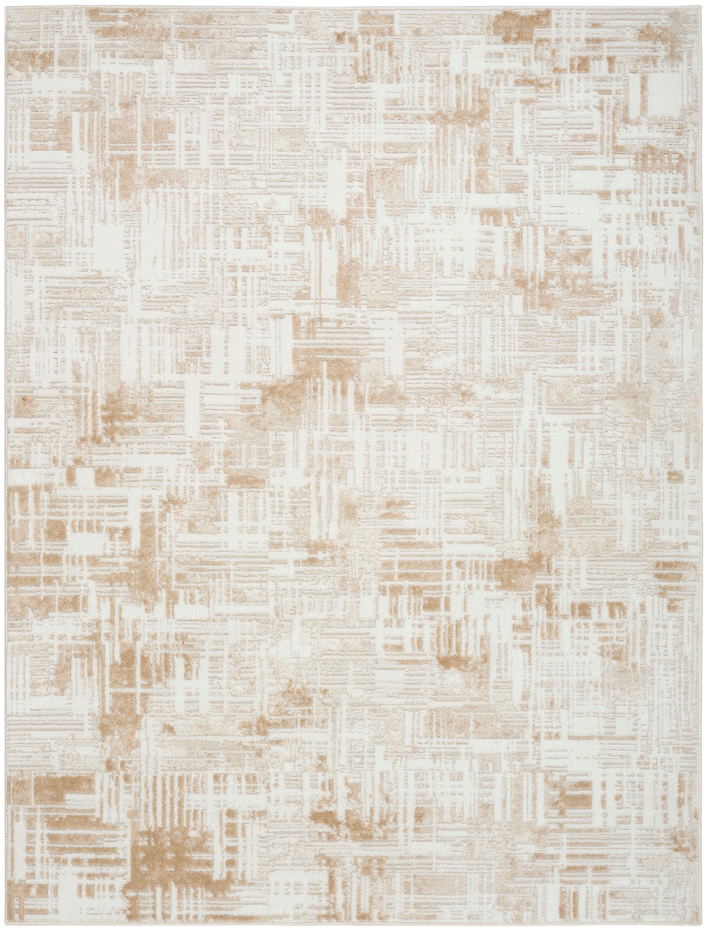 Nourison Home Dekor DEK11 Ivory Taupe Contemporary Machine Woven Rug