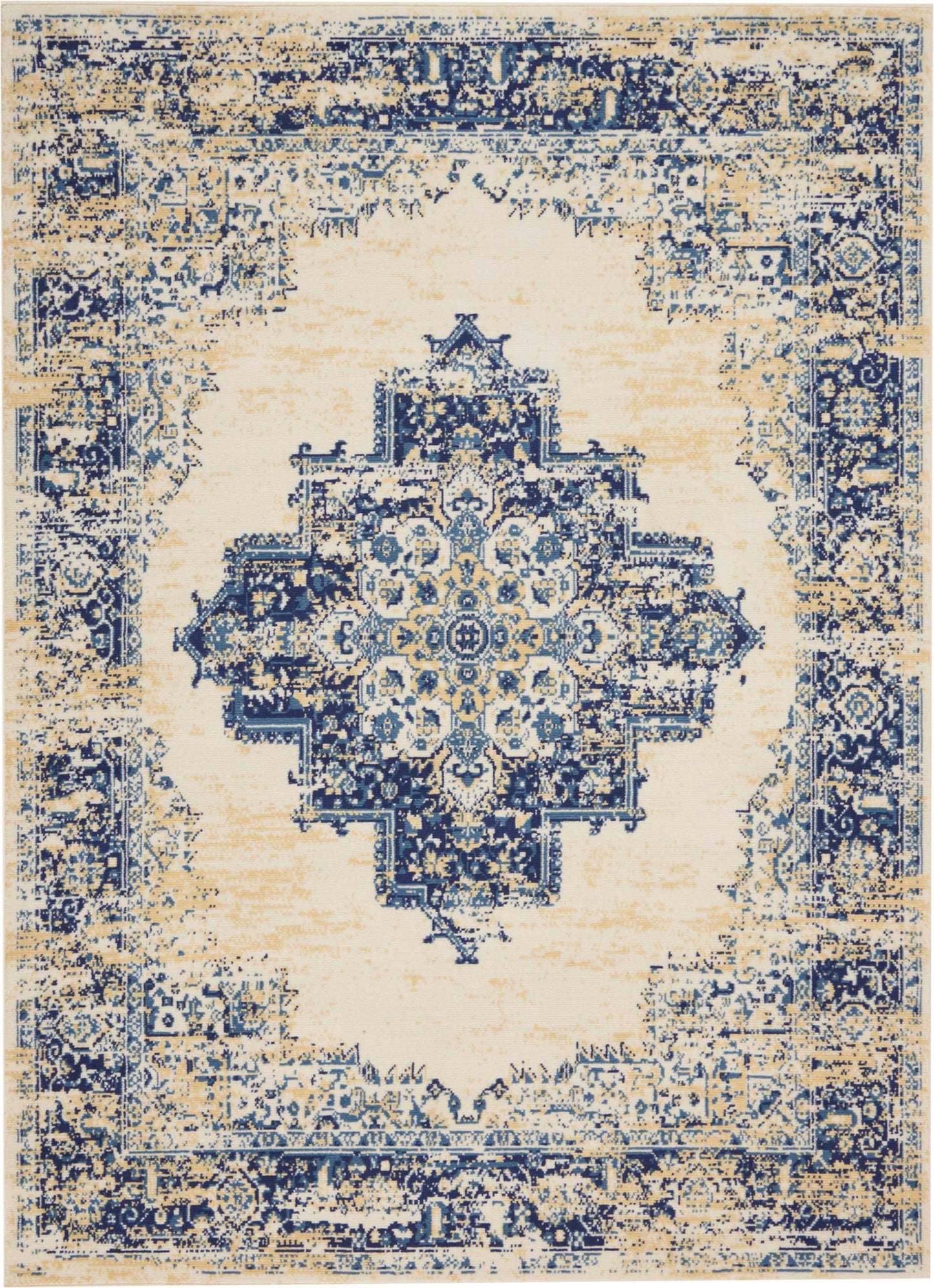 Nourison Home Grafix GRF14 White Transitional Power-loomed Rug