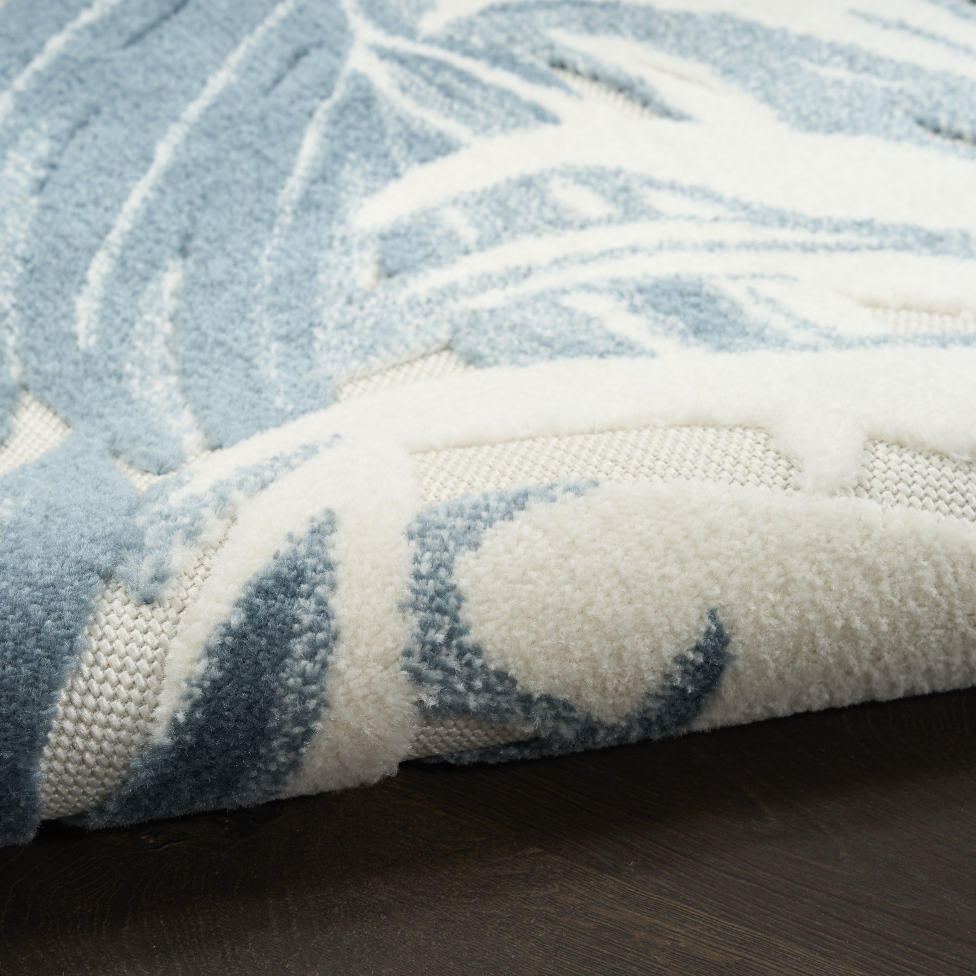 Nourison Home Aloha  Ivory Blue  Contemporary