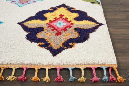 Nourison Home Nomad  Ivory Multicolor  Transitional