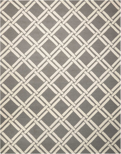 Nourison Home Linear  Grey Ivory  Contemporary