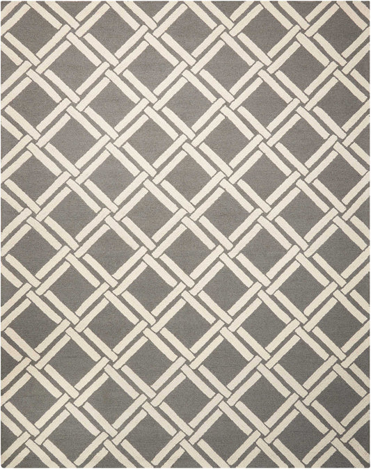 Nourison Home Linear  Grey Ivory  Contemporary