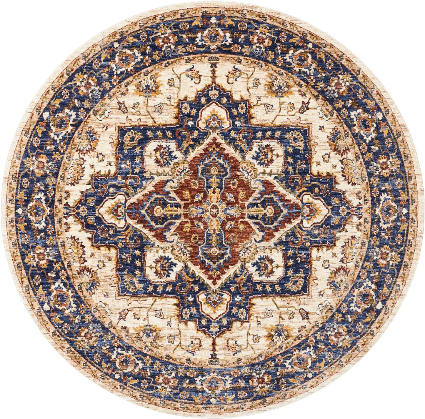 Nourison Home Lagos LAG01 Cream Traditional Power-loomed Rug