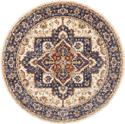 Nourison Home Lagos LAG01 Cream Traditional Power-loomed Rug