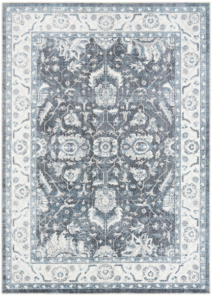 Nourison Home Astra Machine Washable ASW20 Slate Traditional Power-loomed Rug