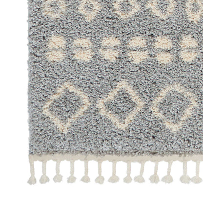 Nourison Home Moroccan Shag  Silver  Transitional