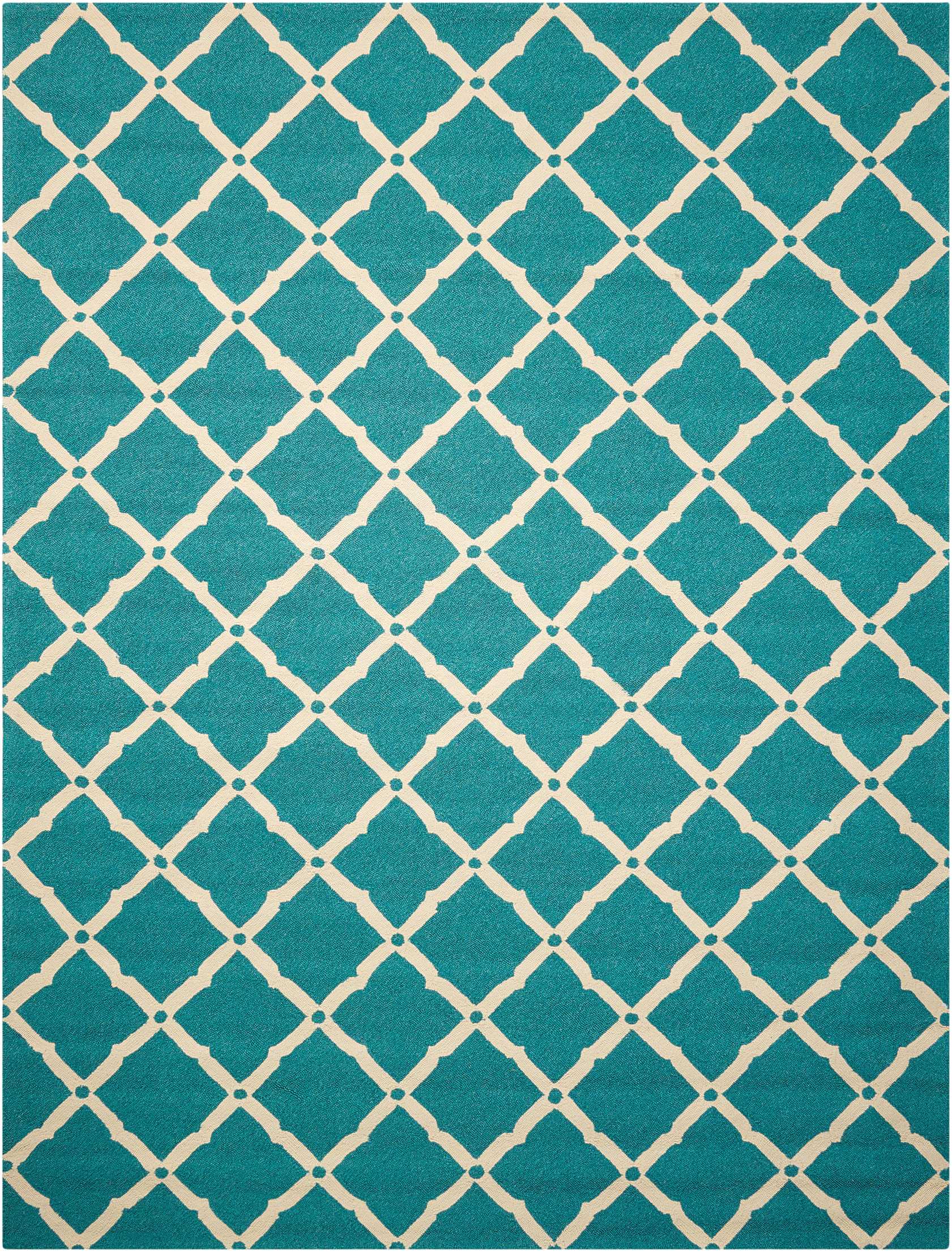 Nourison Home Portico  Aqua  Contemporary