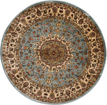Nourison Home Delano DEL04 Blue Traditional Power-loomed Rug