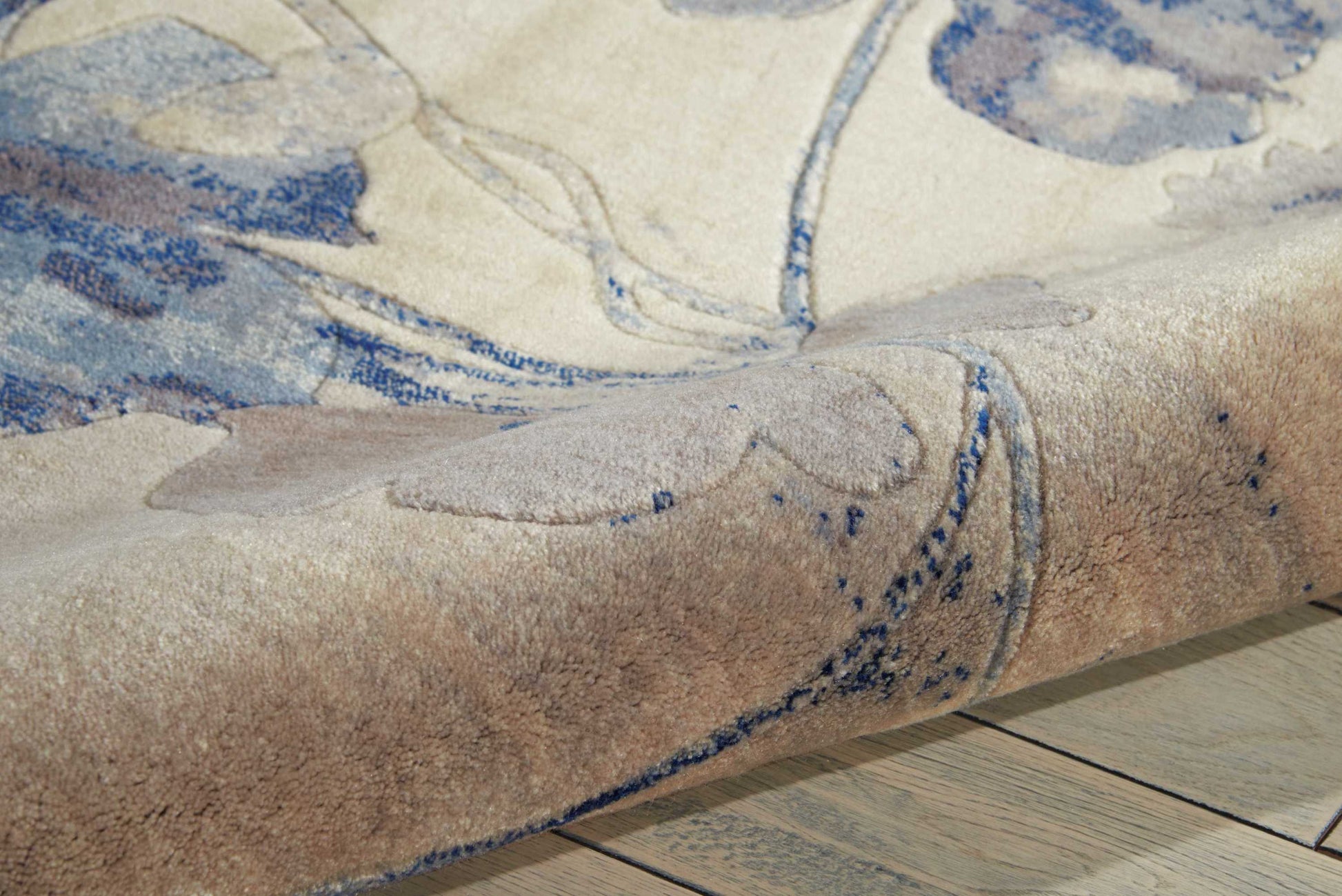 Nourison Home Somerset  Ivory Blue  Contemporary