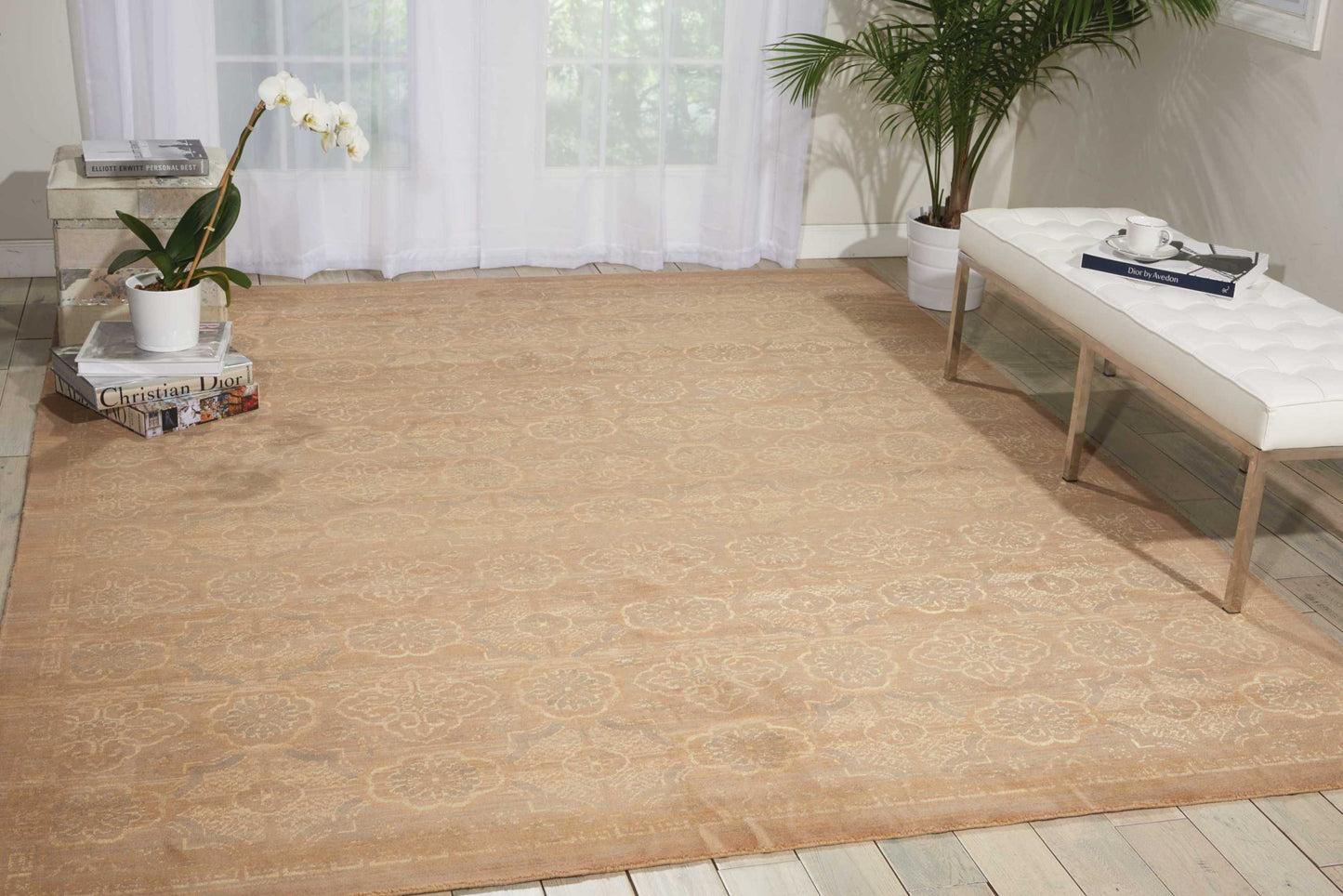 Nourison Home Silken Allure  Beige  Contemporary