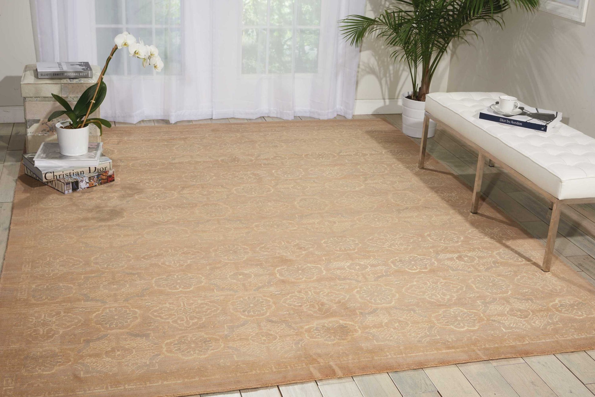 Nourison Home Silken Allure  Beige  Contemporary