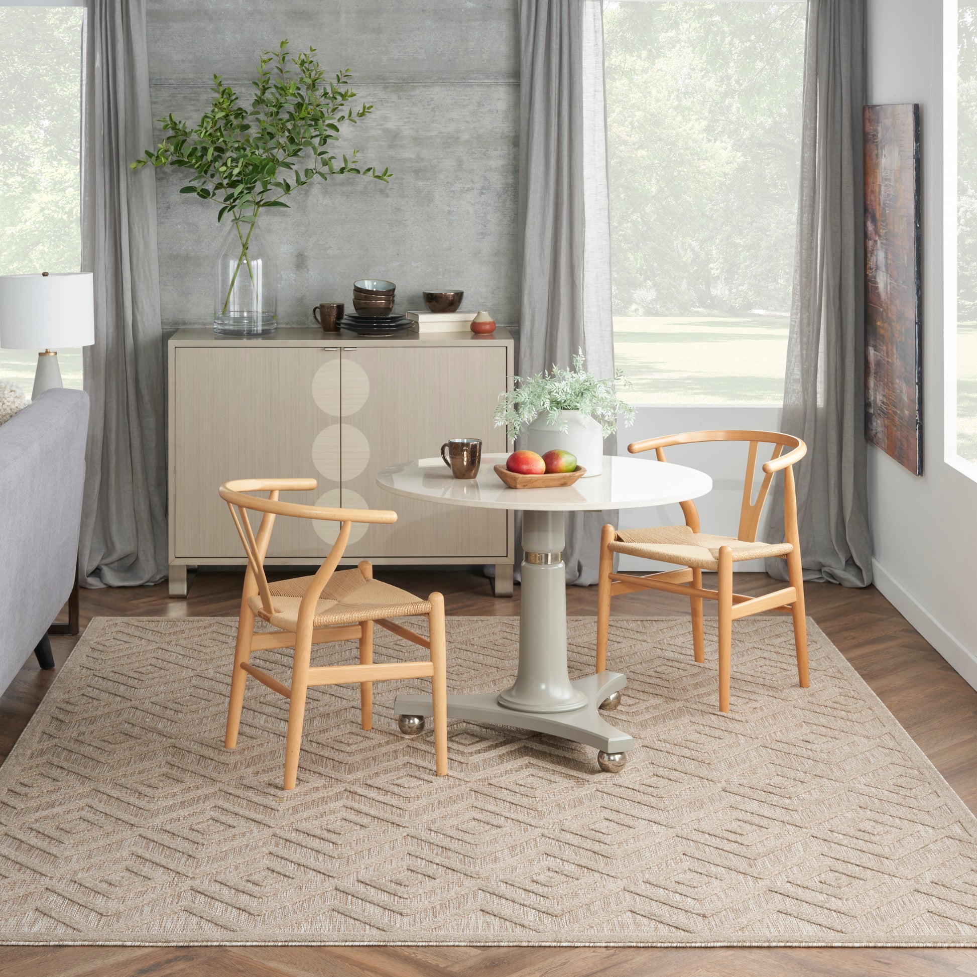 Nourison Home Versatile  Natural Beige  Contemporary