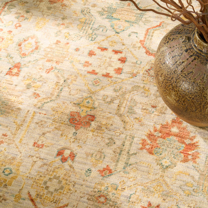 Nourison Home Antique Bloom  Taupe Multicolor  Traditional